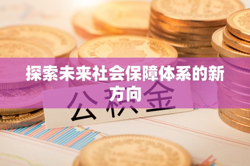 广水探索未来社会保障体系的新方向